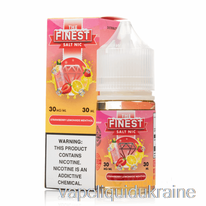 Vape Ukraine Strawberry Lemonade MENTHOL - The Finest Salt Nic - 30mL 50mg